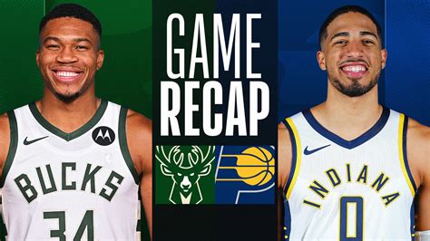 pacers vs milwaukee bucks stats